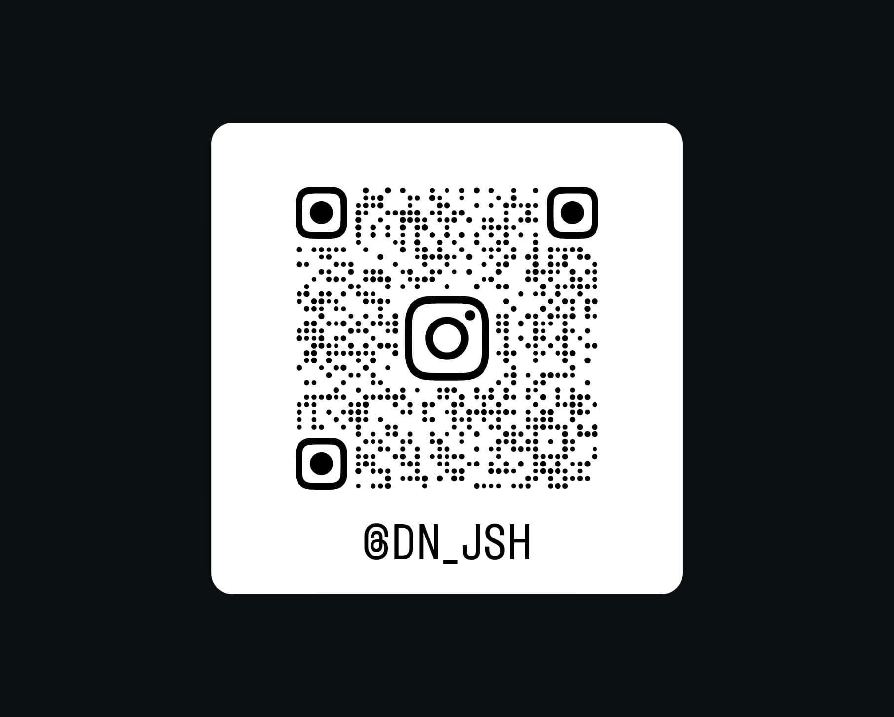 Instagram QR code for @DN_JSH