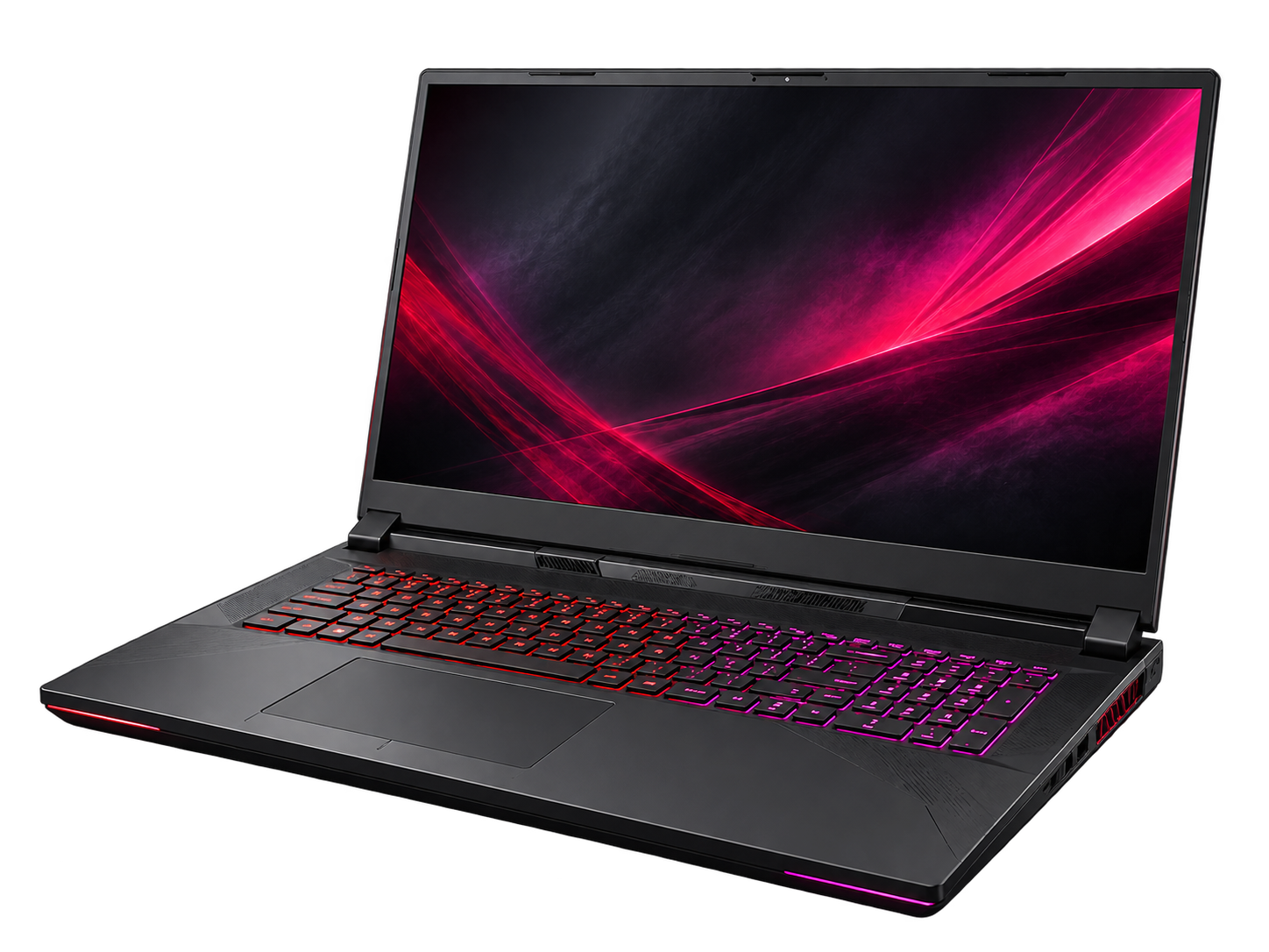 Representative cutout of a black ROG Strix G17 gaming laptop.